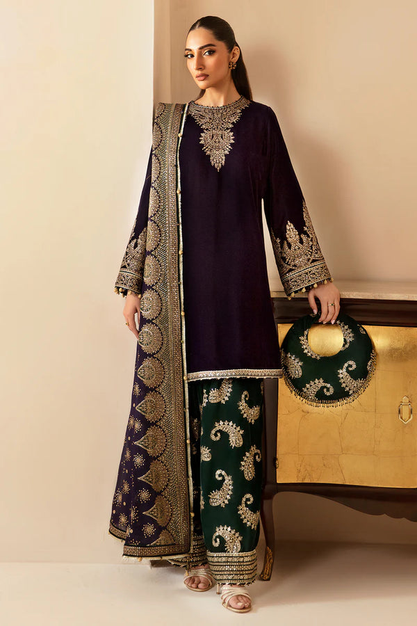 JAZMIN Embroidered Velvet Formal VF-2030