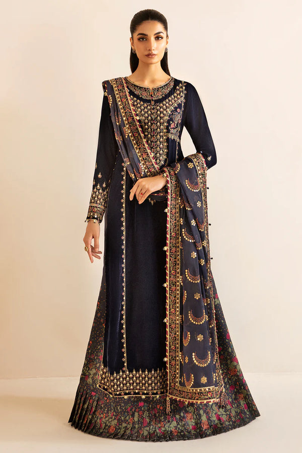 JAZMIN Embroidered Velvet Formal VF-2031