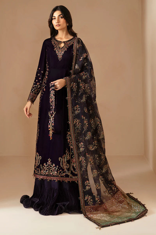 JAZMIN Embroidered Velvet Formal VF-2027