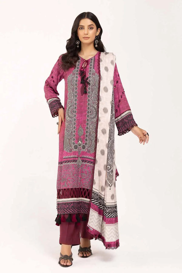 3 Piece Unstitched Printed Cotail Suit