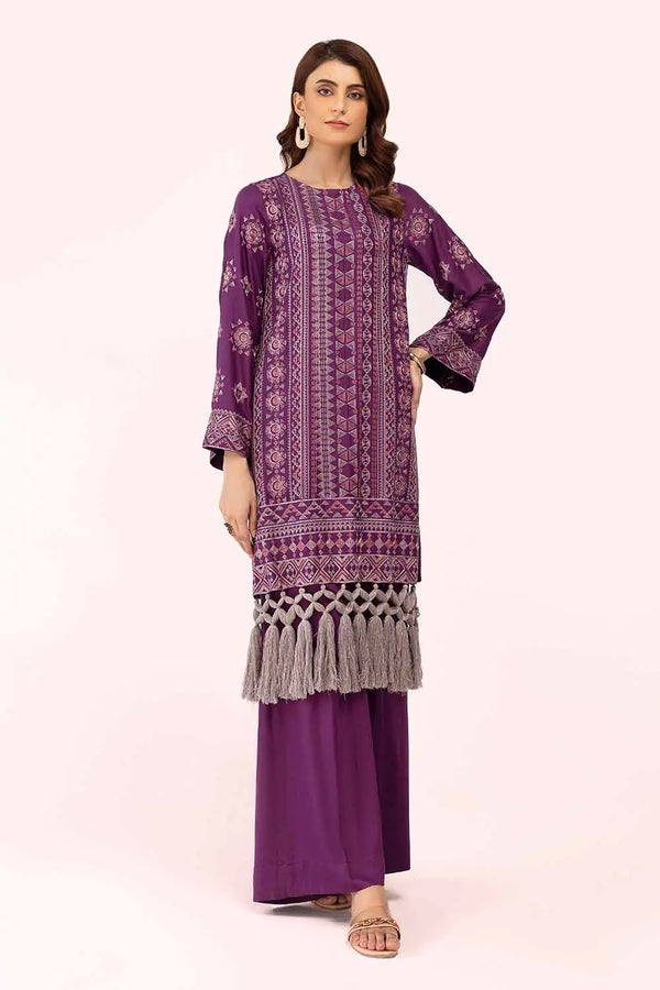 2 Piece Unstitched Embroidered Cotail Suit